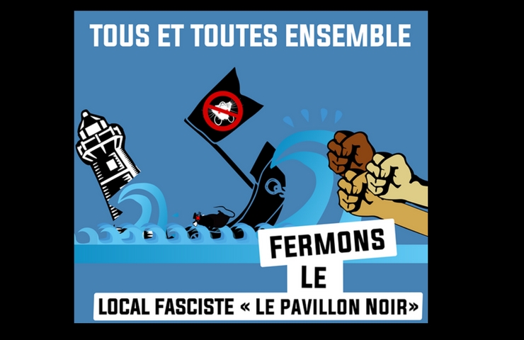 Mobilisation contre le « Pavillon Noir », une nouvelle manche de la lutte antifasciste Lyonnaise.