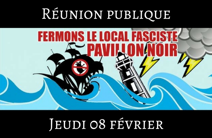 Réunion publique sur le Pavillon Noir, local fasciste de Lyon
