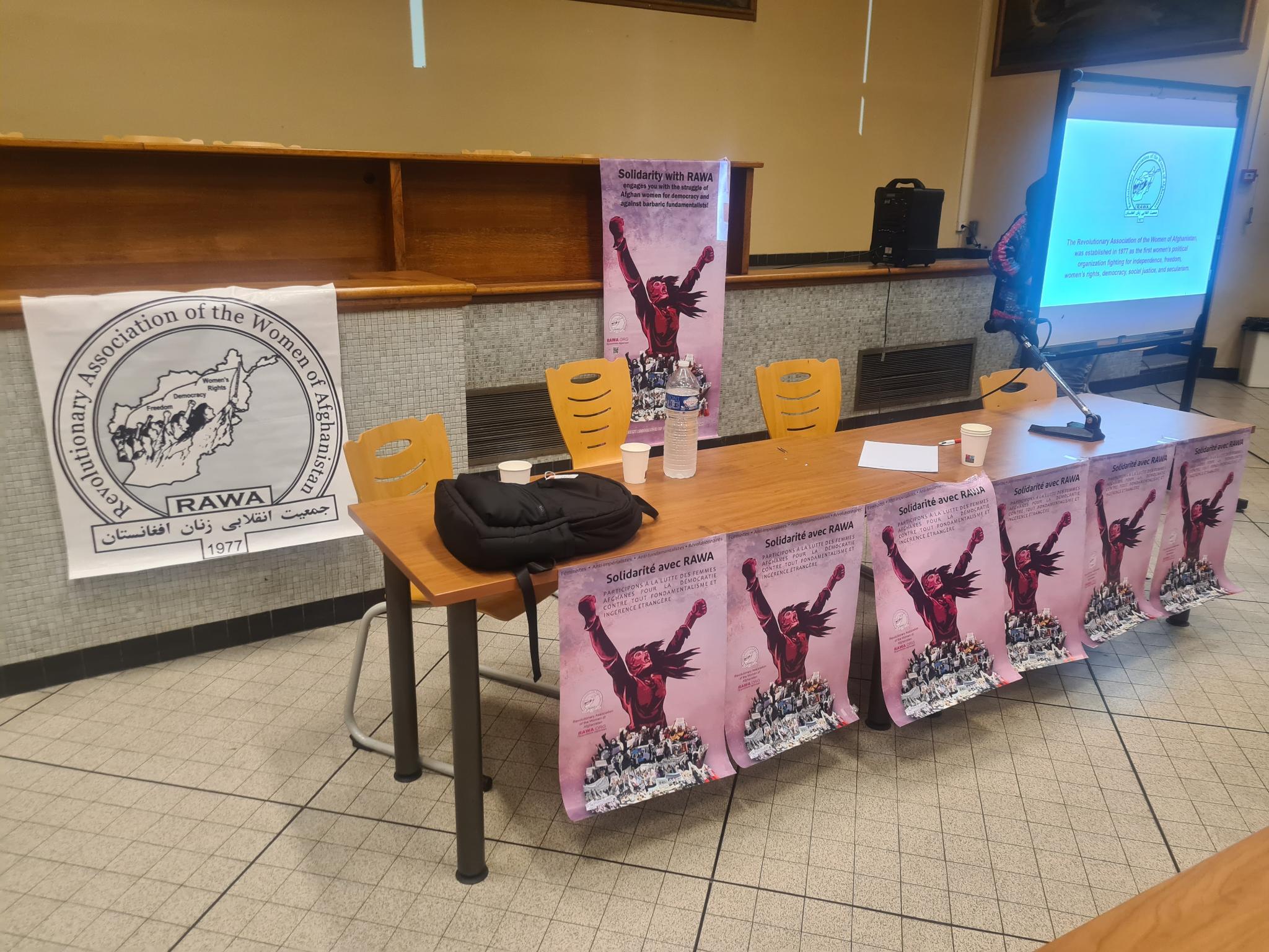 Conférence de RAWA à Lyon (1/2)